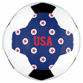 Patriottische rood wit blauwe USA sterren Voetbal