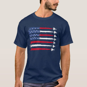 Patriottische Rood Wit Blauwe USA Vlag Gevechtsvli T-shirt