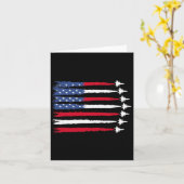 Patriottische Rood Wit Blauwe Vlag Van De Vs Gevec Kaart (Gele Bloem)