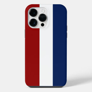 Patriottische Rood Wit en Blauw iPhone 14 Pro Max Hoesje