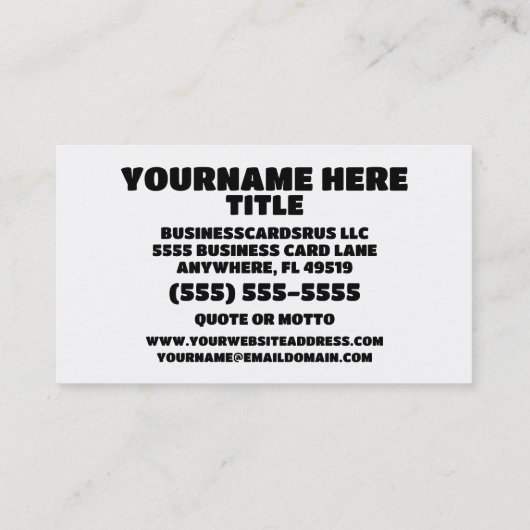 Patriottische Rood Wit en Blauw Schilder Visitekaartje (Achterkant)