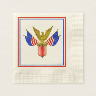 Patriottische Rood Wit en Blauw Servet