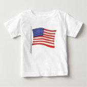 Patriottische Rood Wit en Blauw Trendy Baby (Voorkant)