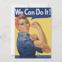 Patriottische Rosie de Riveter, we kunnen het doe