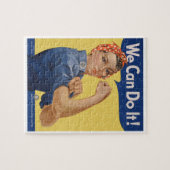Patriottische Rosie de Riveter, we kunnen het doe Legpuzzel (Horizontaal)