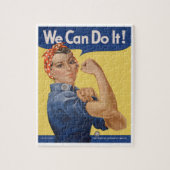 Patriottische Rosie de Riveter, we kunnen het doe Legpuzzel (Verticaal)