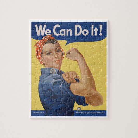  Patriottische Rosie de Riveter, we kunnen het doe Legpuzzel (Verticaal)
