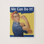 Patriottische Rosie de Riveter, we kunnen het doe Legpuzzel (Verticaal)