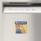  Patriottische Rosie de Riveter, we kunnen het doe Magneet (Insitu (Vaatwasser))