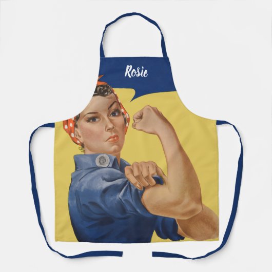  Patriottische Rosie de Riveter, we kunnen het doe Schort (Voorkant)