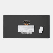Patriottische Rottweiler Held Hond Vector Design Bureaumat (Keyboard & Muis)