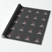 Patriottische Rottweiler Held Hond Vector Design Cadeaupapier (Uitgerold)