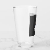 Patriottische Rottweiler Held Hond Vector Design Glas (Rechts)