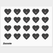 Patriottische Rottweiler Held Hond Vector Design Hart Sticker (Vel)