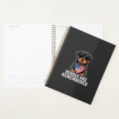 Patriottische Rottweiler Held Hond Vector Design Planner (Display)