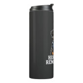 Patriottische Rottweiler Held Hond Vector Design Thermosbeker (Gedraaid links)