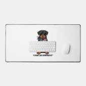 Patriottische Rottweiler Held Hond Vintage Design_ Bureaumat (Keyboard & Muis)