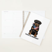 Patriottische Rottweiler Held Hond Vintage Design_ Planner (Display)