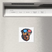 Patriottische rottweiler magneet (Insitu (Vaatwasser))