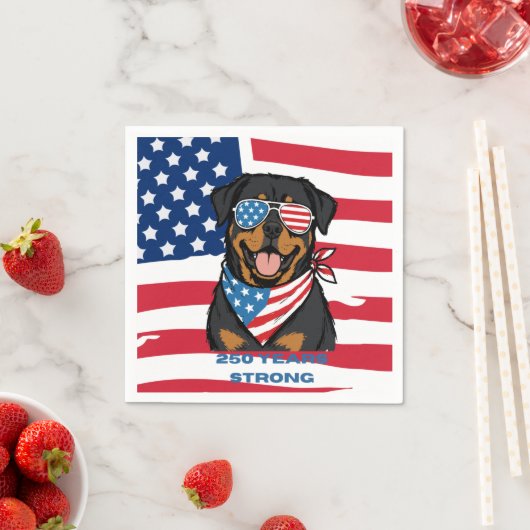 Patriottische Rottweiler  Servet (Insitu)