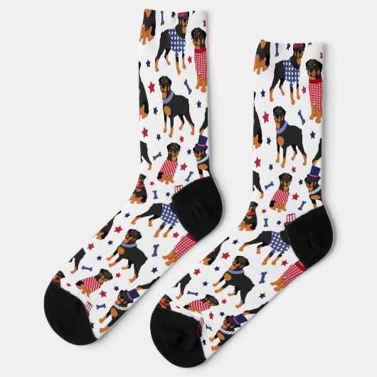 Patriottische rottweiler Socks Sokken (Links)