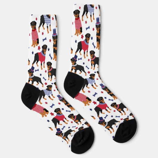 Patriottische rottweiler Socks Sokken (Rechts)