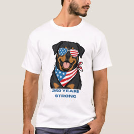 Patriottische Rottweiler T-shirt