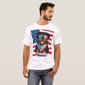 Patriottische Rottweiler T-shirt (Voorkant volledig)