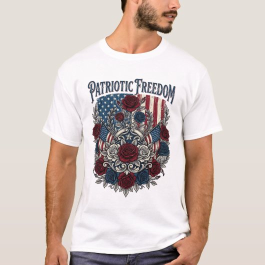 Patriottische Rozentuin T-shirt (Voorkant)