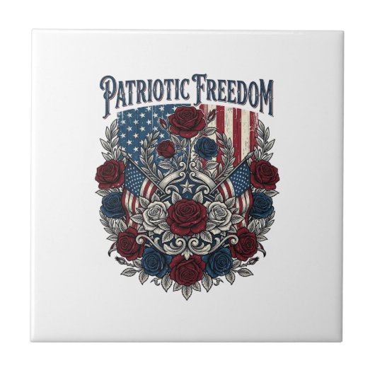 Patriottische Rozentuin Tegeltje (Voorkant)