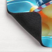 Patriottische Rubber Eend in Zwembad Muismat (Hoek)