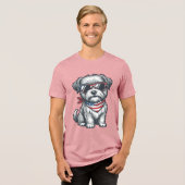 Patriottische Ruige Hond Vintage Gravure Tank Top_ (Voorkant volledig)
