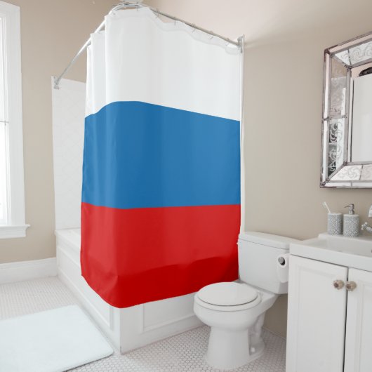 Patriottische Russische Pan Slavic vlag Douchegordijn (In situ)