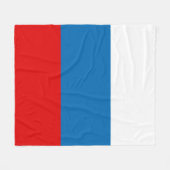 Patriottische Russische Pan Slavic vlag Fleece Deken (Voorkant (Horizontaal))
