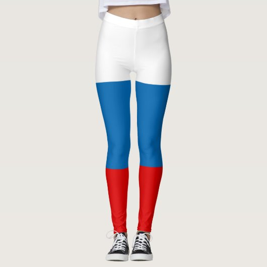 Patriottische Russische Pan Slavic vlag Leggings (Voorkant)