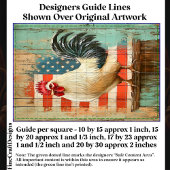 Patriottische rustieke boerderij Haan DB8L Decoupa Tissuepapier