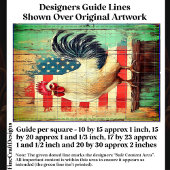 Patriottische Rustieke Boerderij Haan DB8LF Decoup Tissuepapier