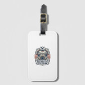Patriottische Rustieke Schuur Bruiloft Bagagelabel (Voorkant (verticaal))