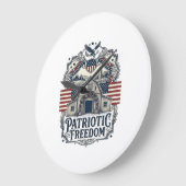 Patriottische Rustieke Schuur Bruiloft Grote Klok (Hoek)
