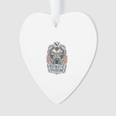 Patriottische Rustieke Schuur Bruiloft Ornament (voorkant)