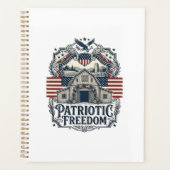 Patriottische Rustieke Schuur Bruiloft  Planner (Voorkant)