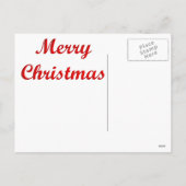 Patriottische Santa /  Briefkaart (Achterkant)