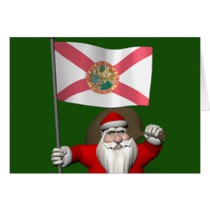 Patriottische Santa Claus Bezoek Florida