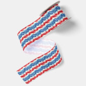 Patriottische satijnen lint voor knutselen (Achterkant)