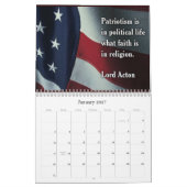 Patriottische scènekalender kalender (Jan 2027)