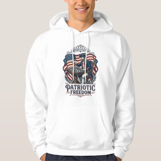 Patriottische Schaker Vector Graphic T-shirt (Voorkant)