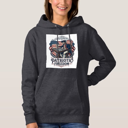 Patriottische Schaker Vector Graphic T-shirt (Voorkant)