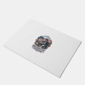 Patriottische Schaker Vector Graphic T-shirt Deurmat (Schuin)