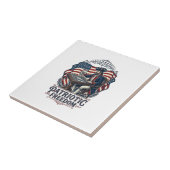 Patriottische Schaker Vector Graphic T-shirt Tegeltje (Zijkant)