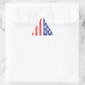 Patriottische schedels sticker (Tas)